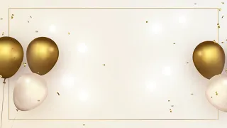 Free Golden Balloon & Confetti Animated Background | HD & 4K Quality for your project