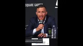 Justin Gaethje “You’re a b ch” to Colby Convington… #mma