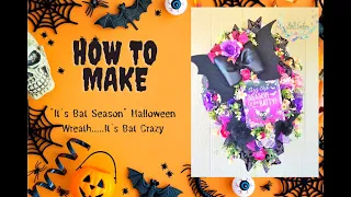 How to make an adorable Halloween bat wreath