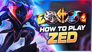 HOW TO PLAY ZED SEASON 13 | BEST Build & Runes | Season 13 Zed guide | League of Legends