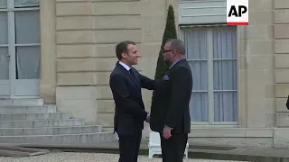 King Mohammed of Morocco meets French President