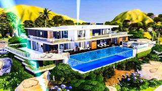 Beverly Hills House | NO CC | The sims 4 speed build (stop motion)