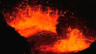 Drönare - Vulkanutbrott på Island (Geldingadalir vid Fagradalsfjall)