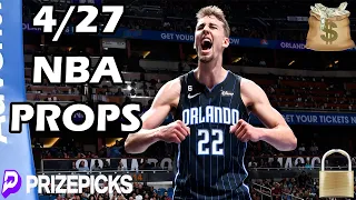 PRIZEPICKS NBA PICKS | SATURDAY 4/27/24 | NBA PLAYER PROPS PICKS | NBA PLAYOFFS PROPS & BETS