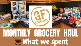 Gluten Free Monthly Grocery Haul