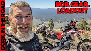 All The Gear I Took on the Oregon BDR: Motocamping Kit, Tools, and More