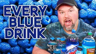 We Drink & Rank EVERY Blue Flavored Drink We Can Find - Blind Taste Test!