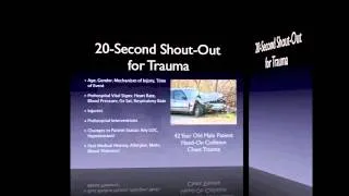 UPMC 20-Second Shout-Out for Trauma