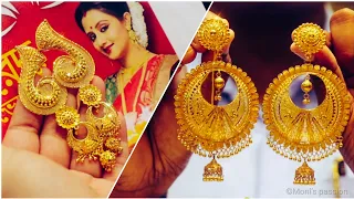 Huge collection of gold kanbala with price/kan pasha/jhumka design/gold earrings#jewellery#earrings