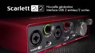 FOCUSRITE Scarlett 2i2 : nouvelle génération de l'interface audio (vidéo de La Boite Noire)