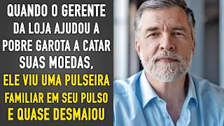 Quando o Gerente da Loja Ajudou a Pobre Garota, Ele Viu Uma Pulseira Em Seu Pulso e Quase Desmaiou