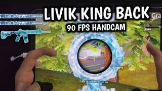 LIVIK KING IS BACK 🔥 IPAD PRO 90 FPS 4-FINGERS CLAW FULL GYRO HANDCAM BGMI GAMEPLY