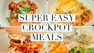 4 TASTY & EASY CROCKPOT MEALS ON A BUDGET | DUMP & GO CROCKPOT MEALS | THE SIMPLIFIED SAVER