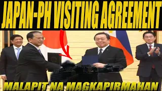 Visiting Forces agreement ng Japan at Pilipinas tulad ng US at PH lumiliwanag na? Abangan!