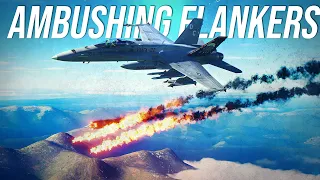 This is How I Hunt Flankers In the Mountains | F-18 Hornet | Digital Combat Simulator | DCS |