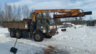 Камаз 4310, подставка под стрелу КМУ