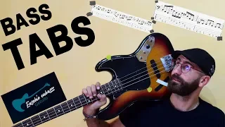 Rolling Stones - Angie BASS COVER + PLAY ALONG TAB + SCORE