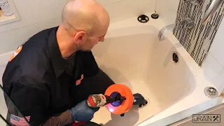 How to Clear Tub Drain using a Drill or Manually. DrainX Auger Plumbing Snake w/ Drill Attachment