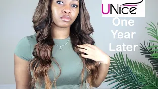 UNSPONSORED UNICE WIG REVIEW A YEAR LATER + DIY BLACK TO HONEY BROWN 🍁 + UNICE AMAZON BUNDLES