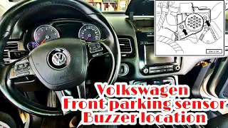 Volkswagen parking sensor buzzer location.