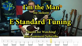 I'm the Man - Joe Jackson (Bass Cover with Tabs)