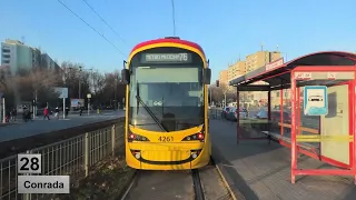 Tramwaje Warszawa 2024 Linia 28