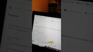 Summarize a youtube video with Chat-GPT