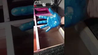 TWO WAX HAND PRINTS 🤙🤟🇺🇸