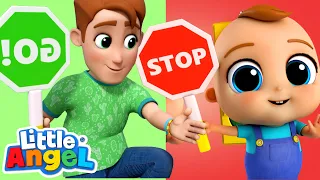 Red Light, Green Light: Traffic Safety Song | Little Angels Kids Cartoons/Songs & Nursery Rhymes