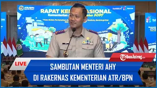 FULL Pidato AHY Siap Gebuk Mafia Tanah di Rakernas Kementerian ATR/BPN 2024