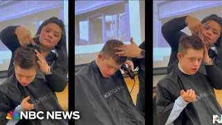 Special education teacher uses cosmetology training to help student