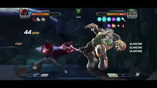 MCoC hood vs Maestro on node 49 (stunning reflection; polka dot)