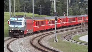 Rhätische Bahn - EW Schnellzüge am Albula