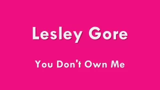 Lesley Gore - You Don't Own Me - 1963