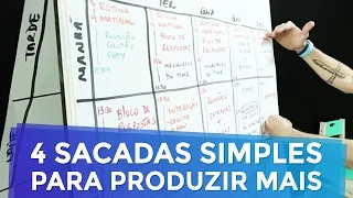 PRODUTIVIDADE: 4 SACADAS SIMPLES PARA VOCÊ PRODUZIR MAIS | EMPREENDEDORISMO | PARTE 175 DE 365