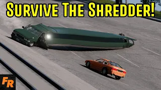 Survive The Shredder! - BeamNG Drive