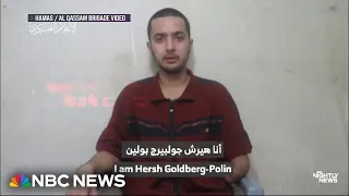 Hamas releases video of hostage Hersh Goldberg-Polin