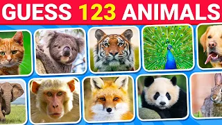 Guess 123 Animals in 3 Seconds | Animal Quiz