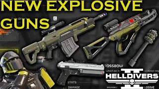 NEW BEST EXPLOSIVE PRIMARY WEAPONS IN HELLDIVERS 2 AND ONE TRASH RIFLE FROM THE NEW WARBOND