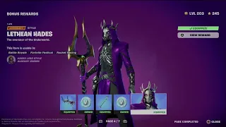 How to Unlock Lethean Hades Skin Style in Fortnite | Battle Pass Bonus Rewards Page 4