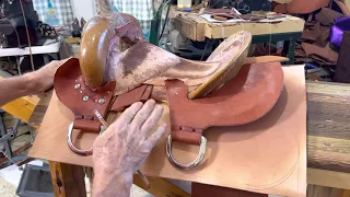 Defining the skirts of a western saddle