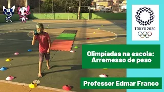 Arremesso de peso (adaptado) - Olimpíadas na escola