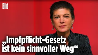 Bei Impfpflicht: Würden Sie sich impfen lassen, Frau Wagenknecht? | Die Richtigen Fragen