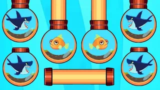 Save the fish Fishdom /Pull the pin game /ios android gameplay Walkthrough levels 1845-1855 Part#114