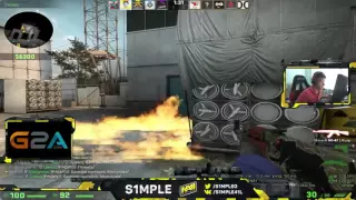 S1mple (NaVi) playing CS GO  @Faceit on Cache (twitch stream)