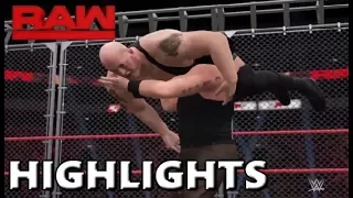 WWE 2K17 RECREATION: BRAUN STROWMAN VS BIG SHOW - STEEL CAGE MATCH | RAW 04/09/17 HIGHLIGHTS
