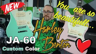 Harley Benton JA-60CC Seafoam Green & Shell Pink! Oficjalne Gitary z sesji zdjęciowej Thomanna! WOW!