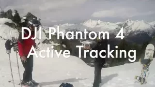 DJI Phantom 4 Active Tracking While Skiing