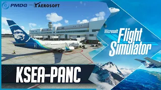 MSFS LIVE | *NEW* sim-wings Anchorage (PANC) | Real World Alaska OPS | B737 | Seattle to Anchorage