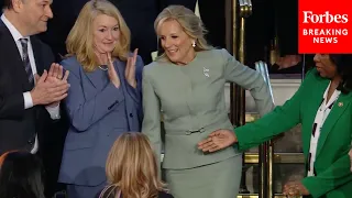 BREAKING NEWS: First Lady Dr. Jill Biden And President Biden's Cabinet Arrive For State Of The Union
